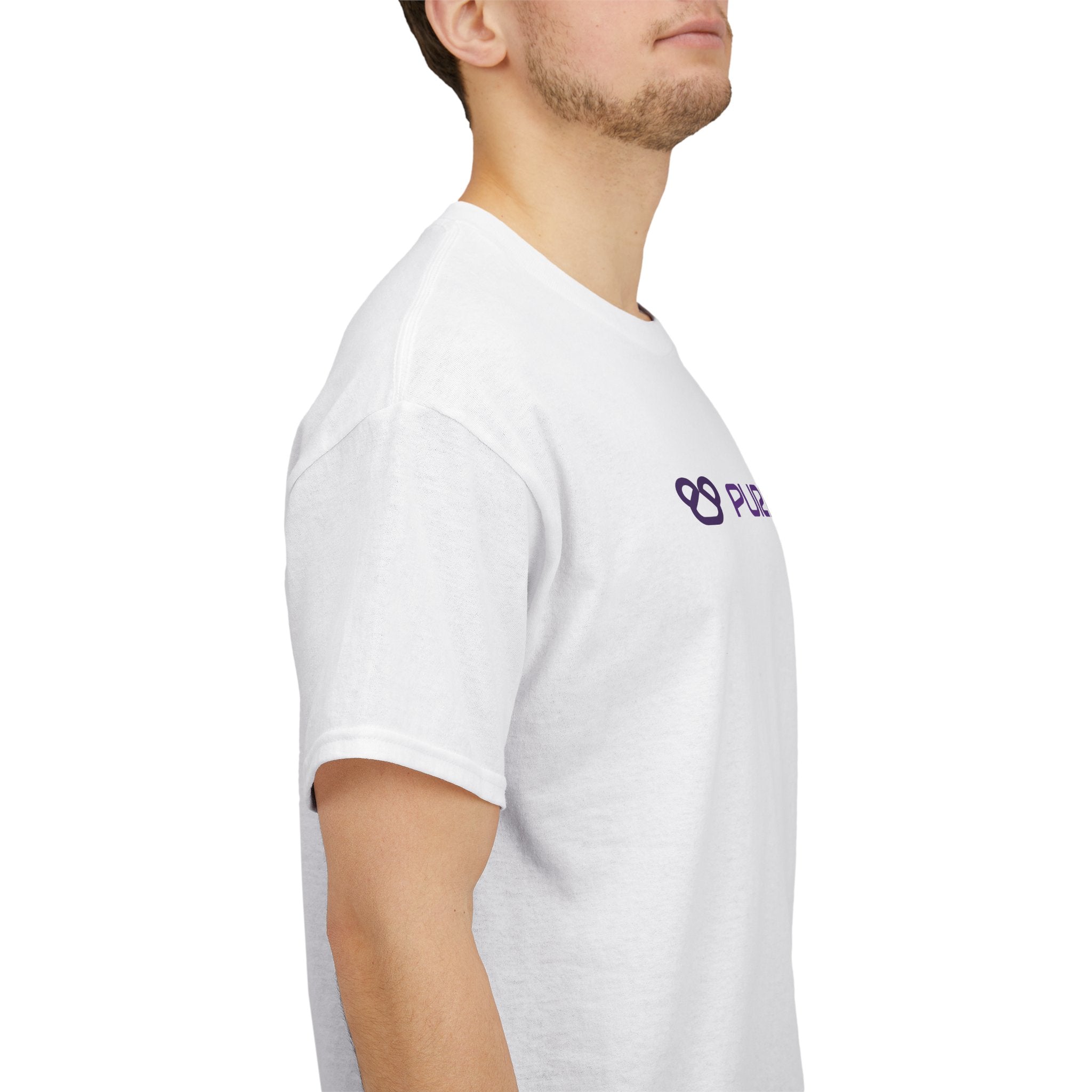 Purple Panda Icon Heavy Cotton T-shirt
