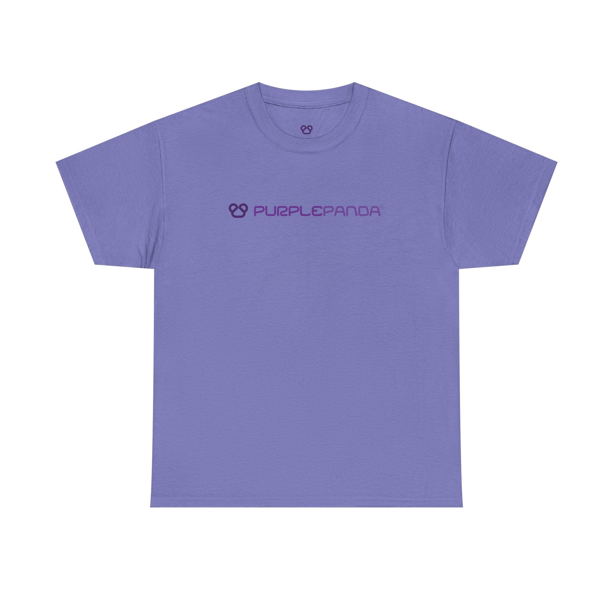Purple Panda Icon Heavy Cotton T-shirt