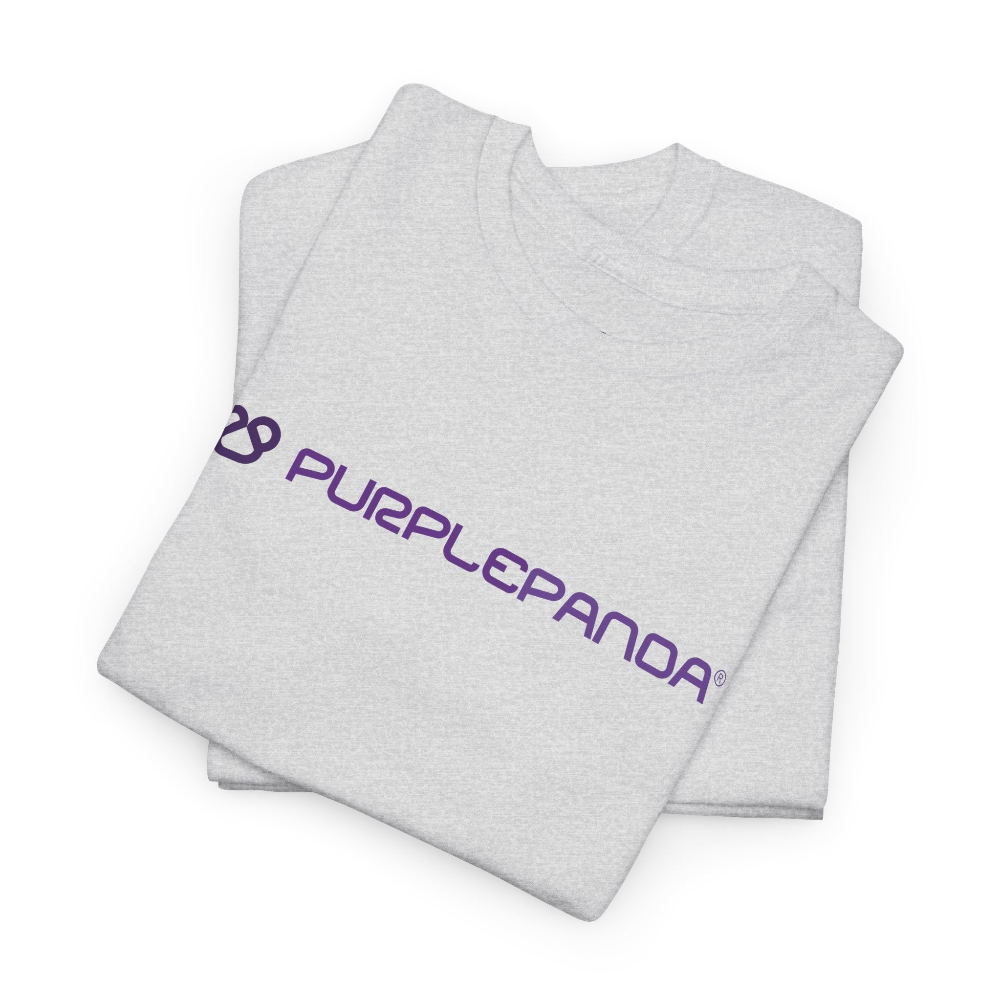 Purple Panda Icon Heavy Cotton T-shirt