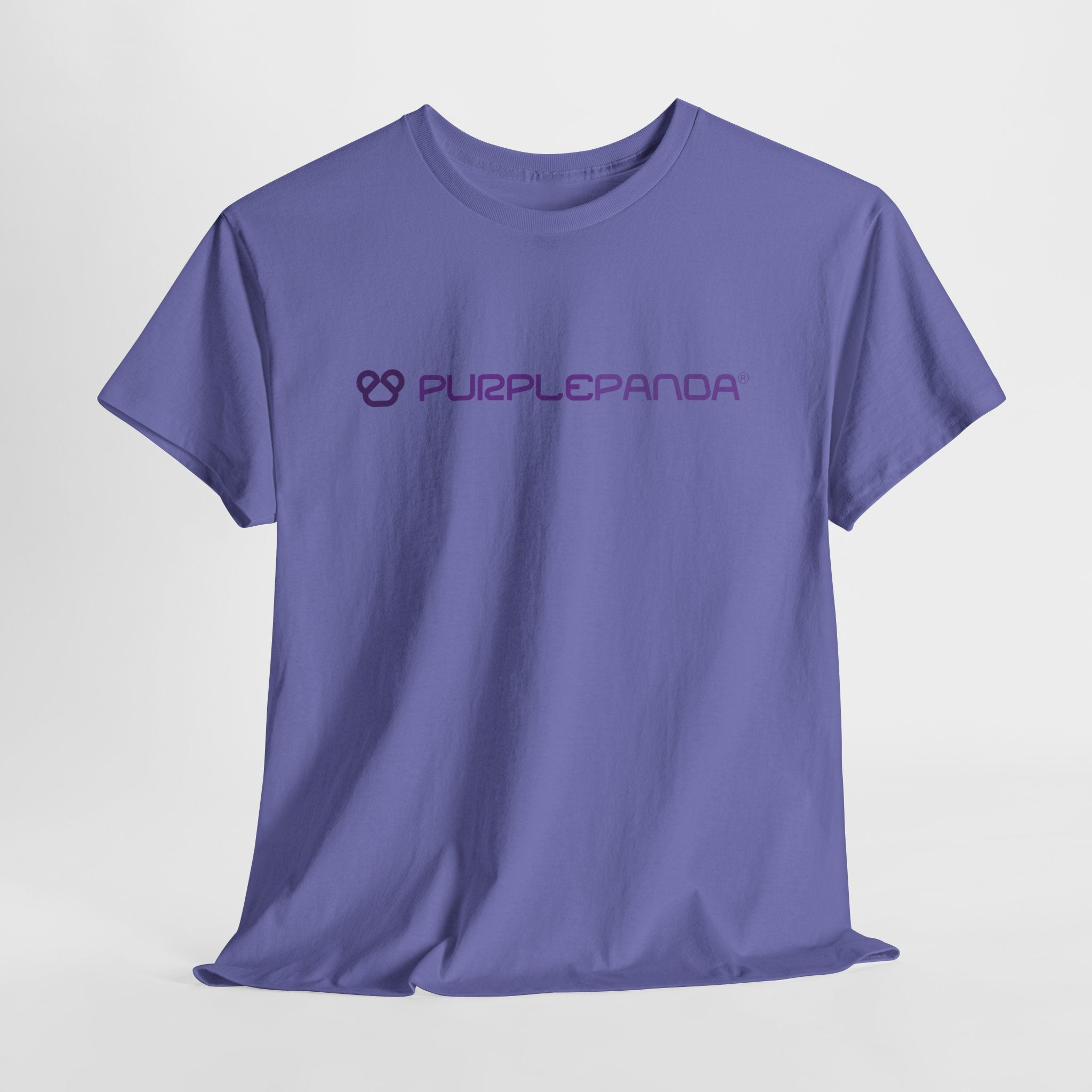 Purple Panda Icon Heavy Cotton T-shirt