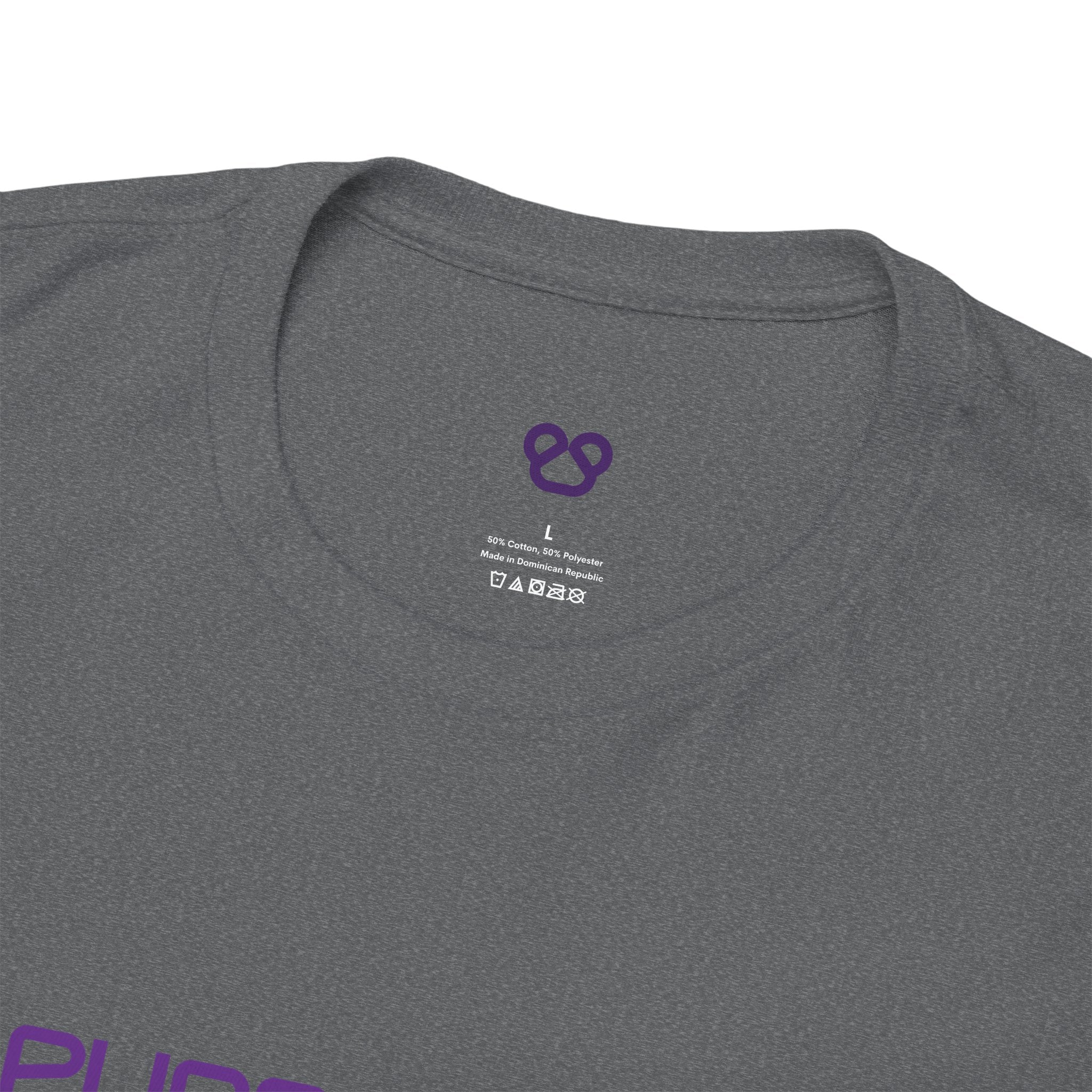 Purple Panda Icon Heavy Cotton T-shirt