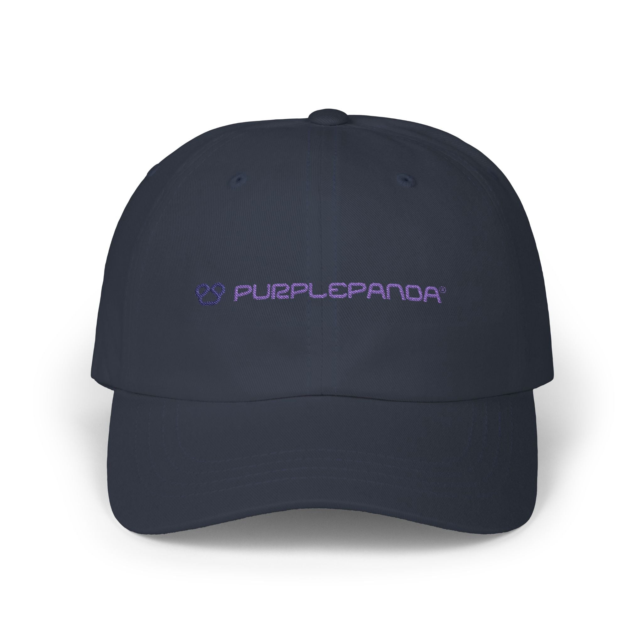 Purple Panda Embroidered Cap