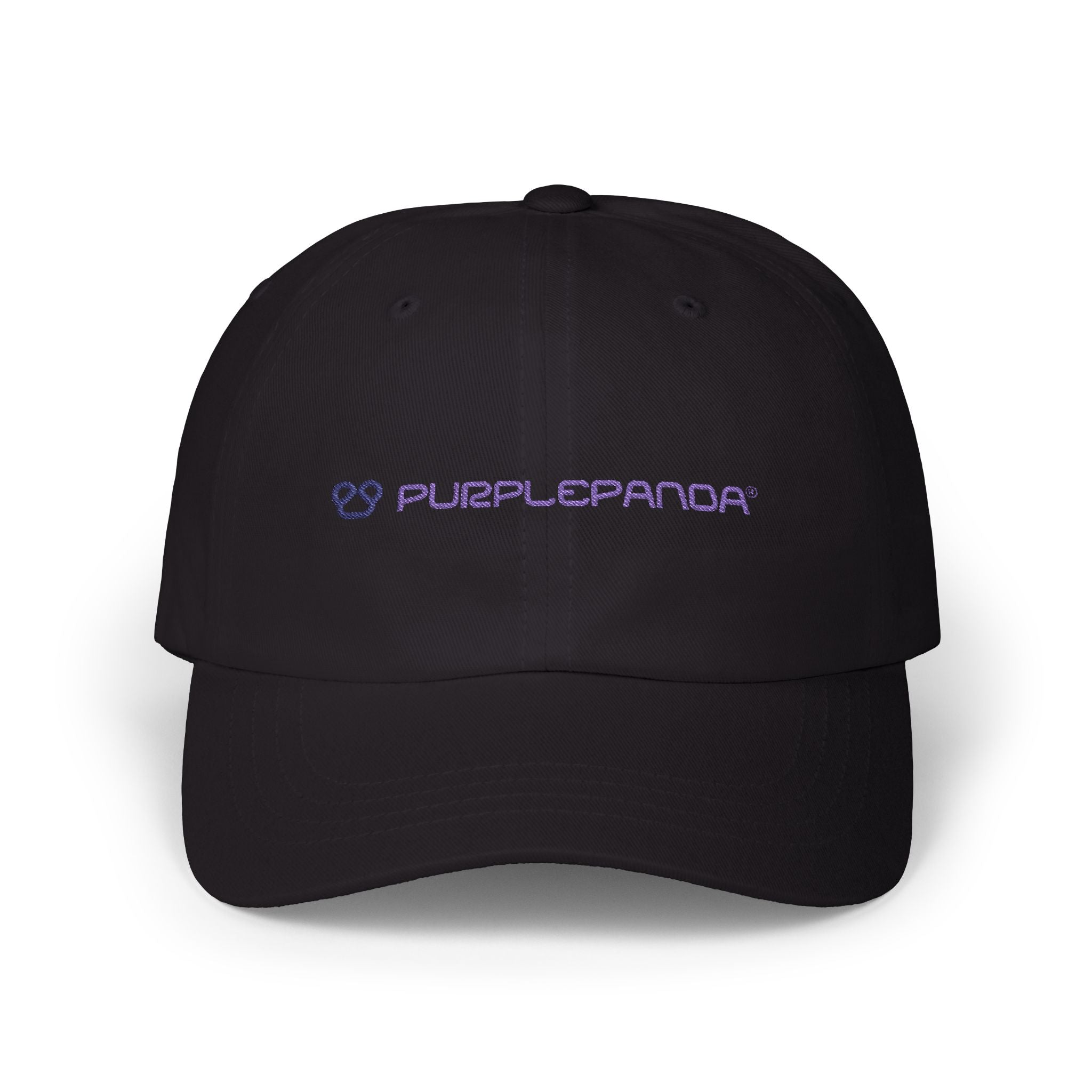 Purple Panda Embroidered Cap