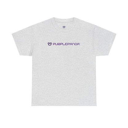 Purple Panda Icon Heavy Cotton T-shirt