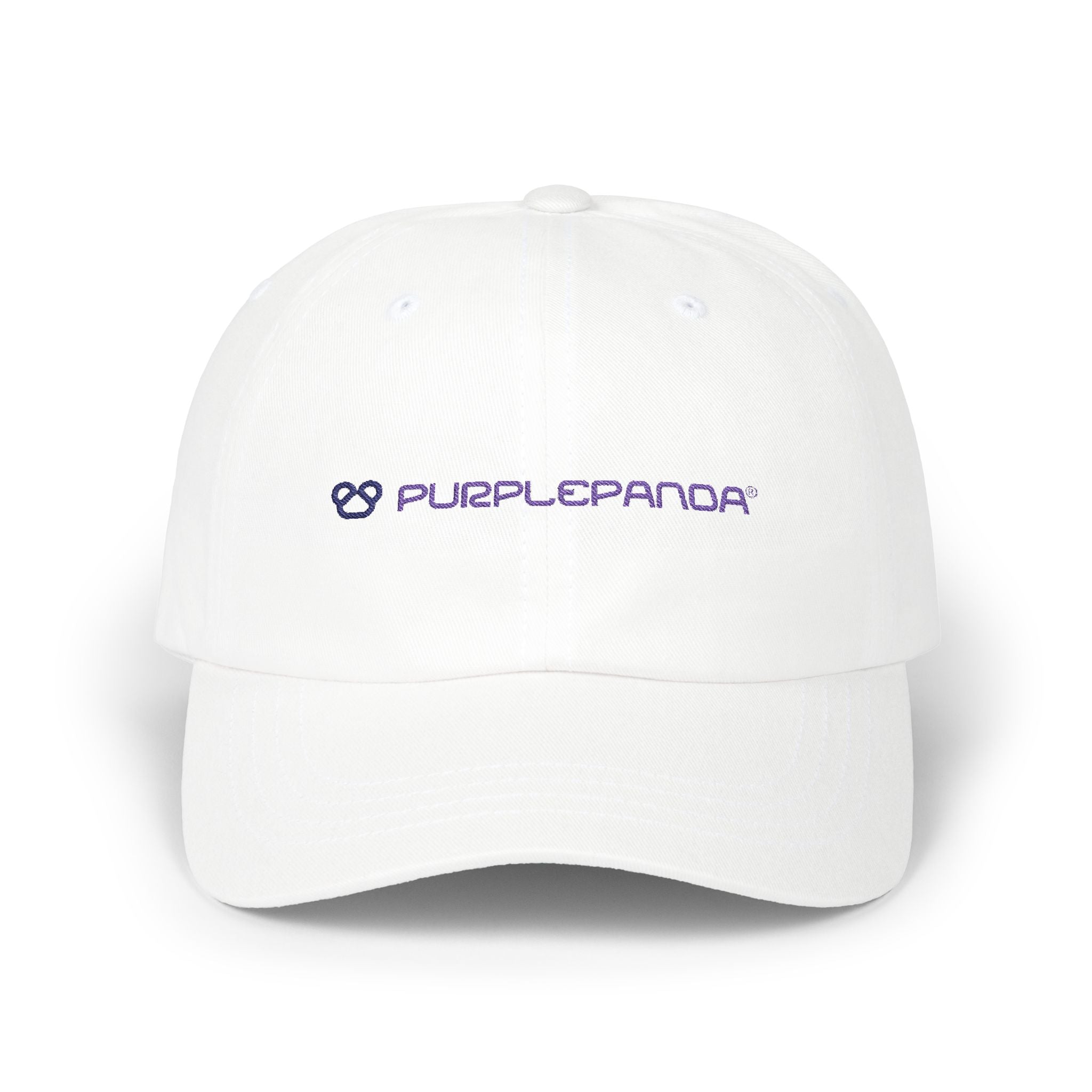 Purple Panda Embroidered Cap