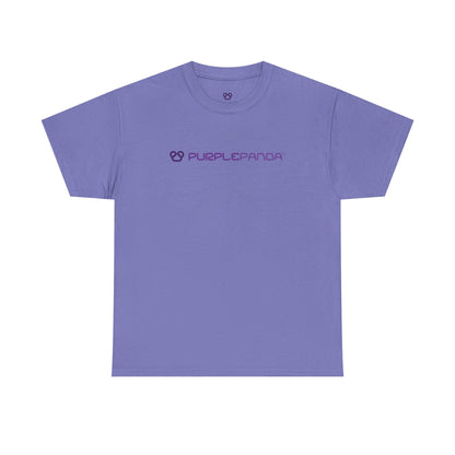 Purple Panda Icon Heavy Cotton T-shirt