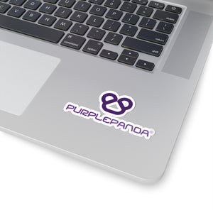 Purple Panda Kiss-Cut Sticker