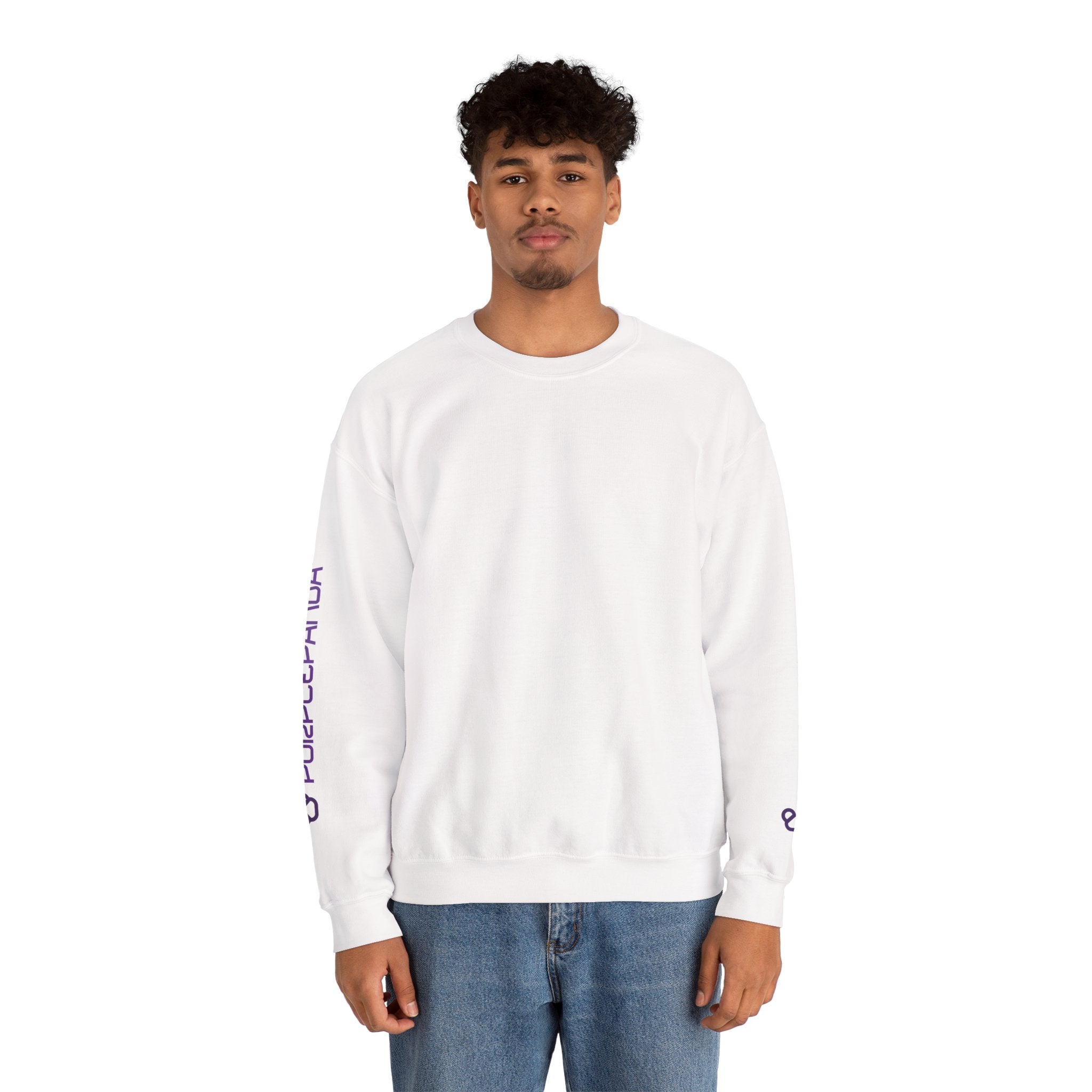 Purple Panda Relaxed Crewneck Sweatshirt