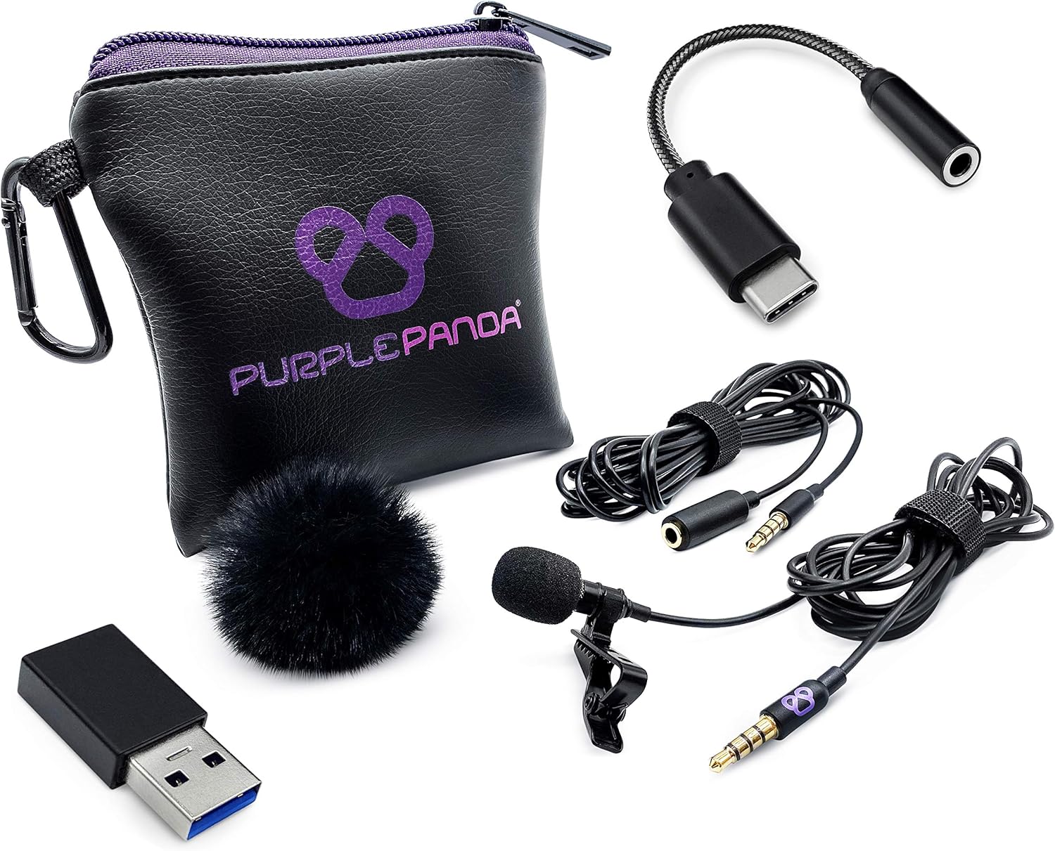 Purple Panda PC Lavalier Microphone Kit