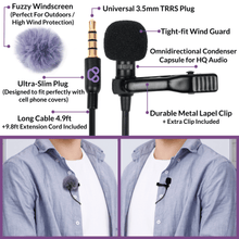 Purple Panda Lavalier Microphone Kit