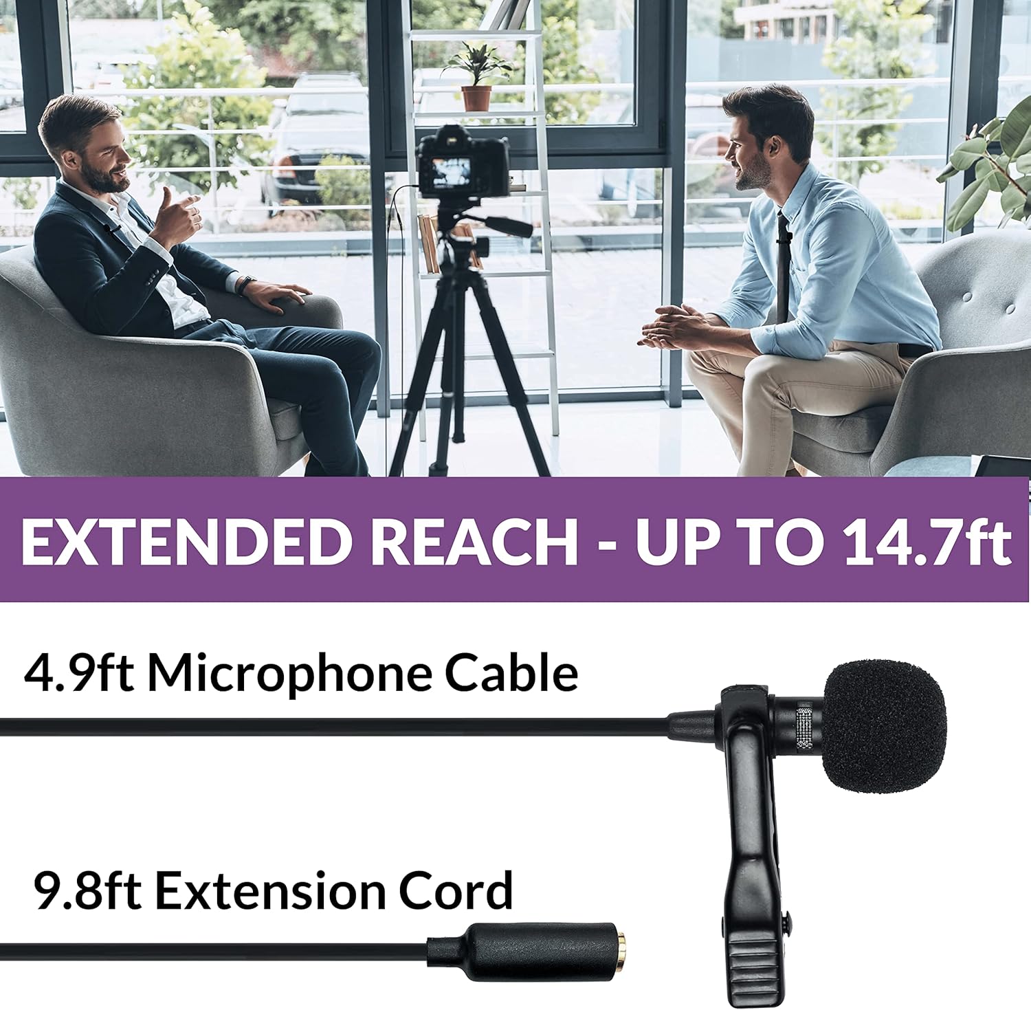 Purple Panda Dual Lavalier Microphone Kit