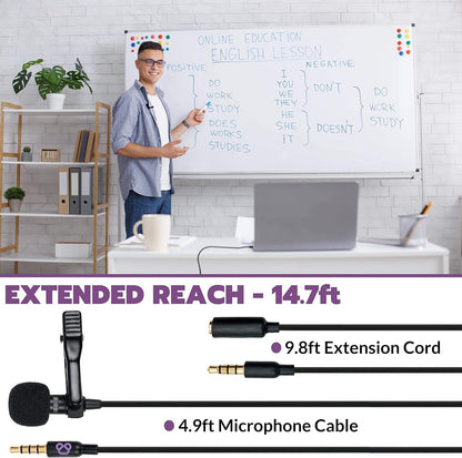 Purple Panda PC Lavalier Microphone Kit