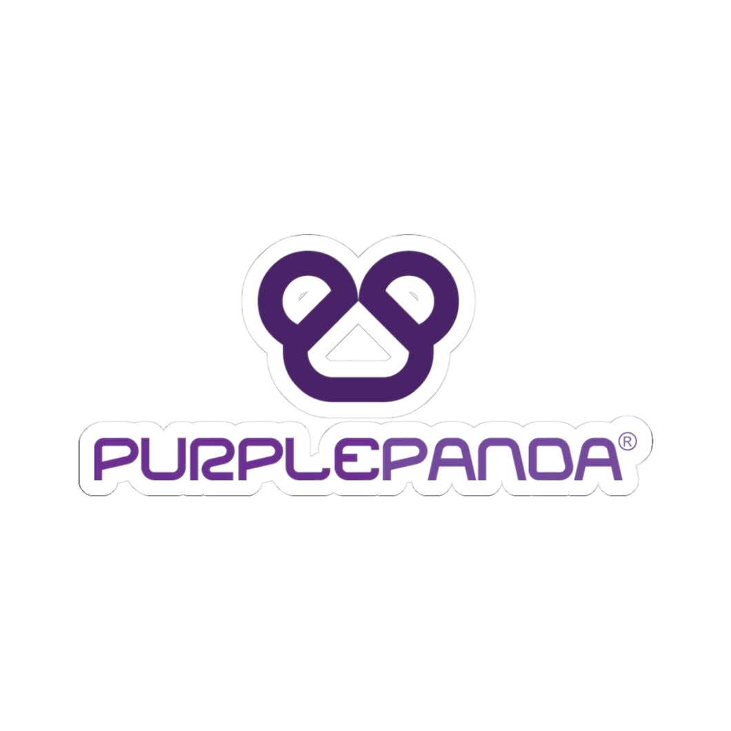 Purple Panda Kiss-Cut Sticker
