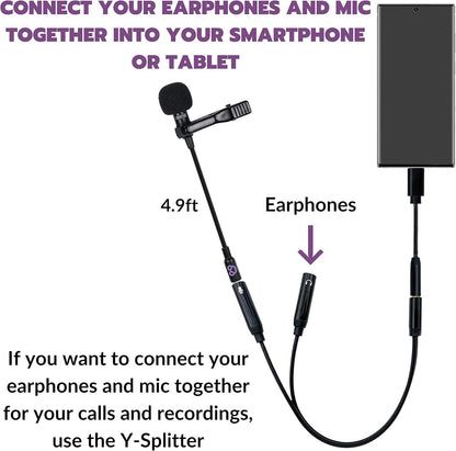 Purple Panda USB-C Lavalier Microphone Kit
