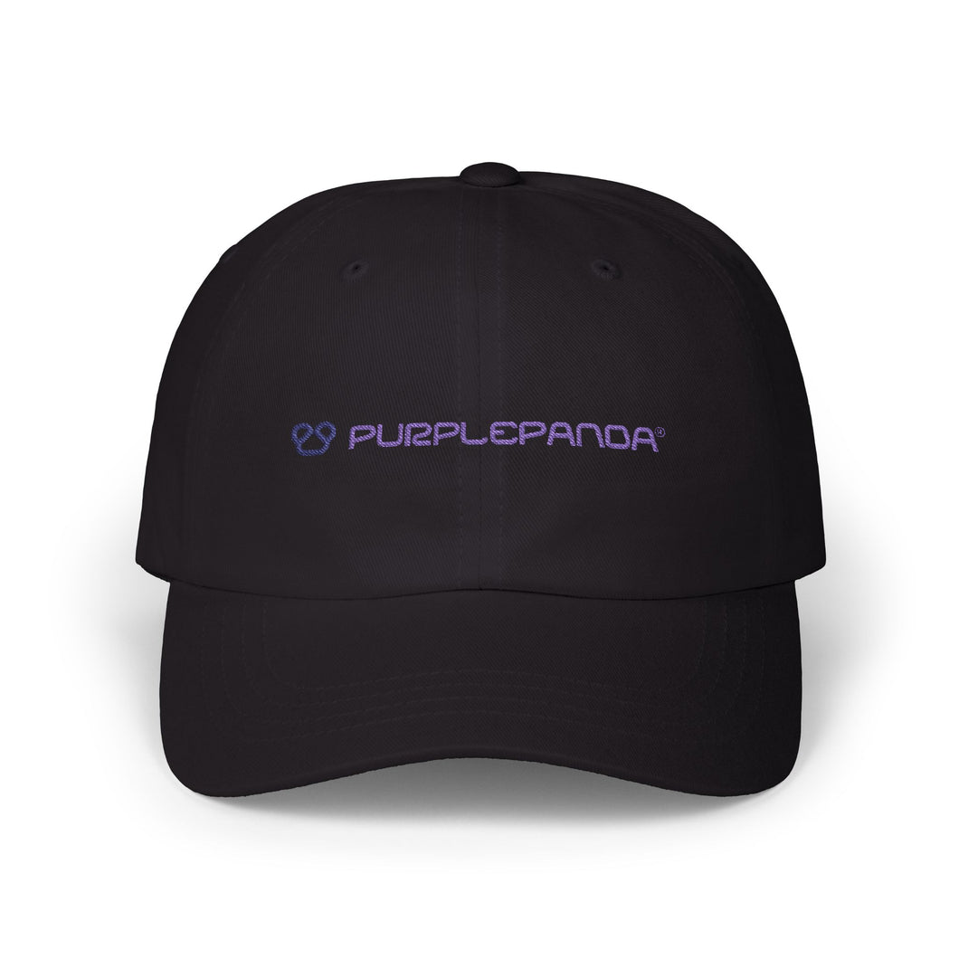 Purple Panda Embroidered Cap