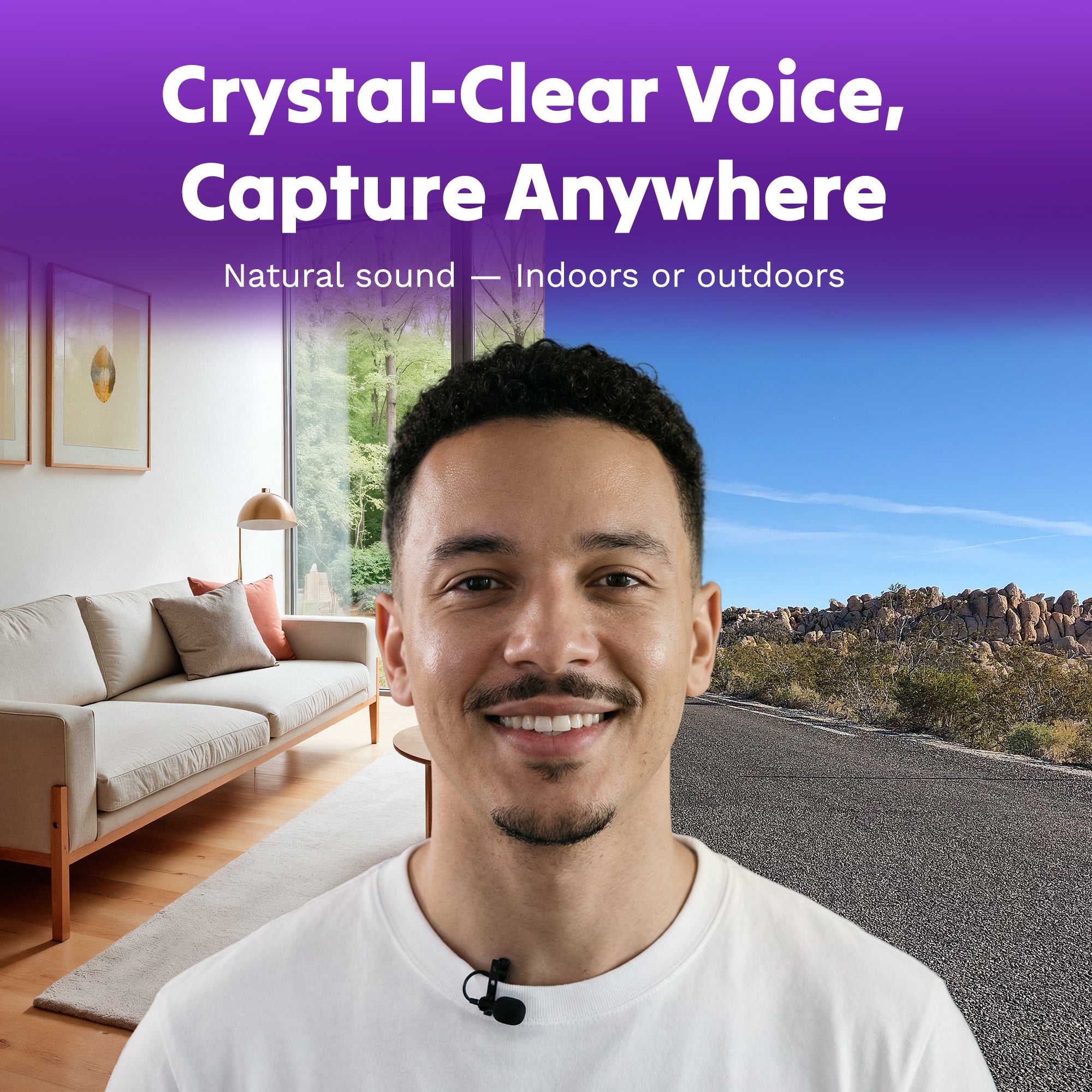 Purple Panda Lavalier Microphone Kit