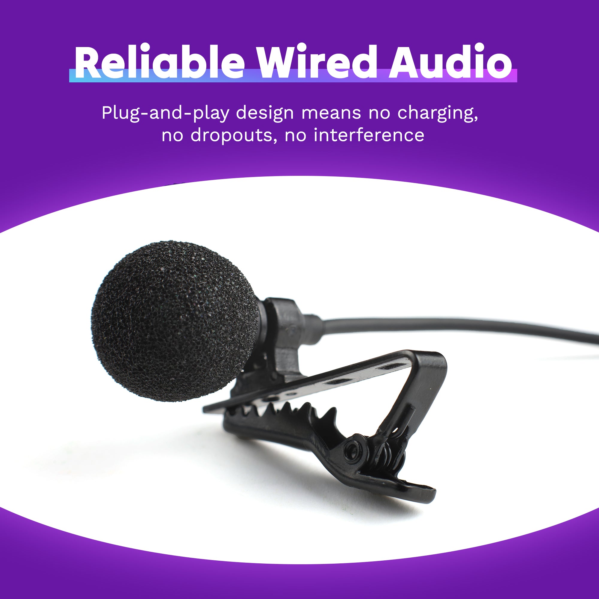 Purple Panda Lavalier Microphone Kit – Purple Panda Technologies