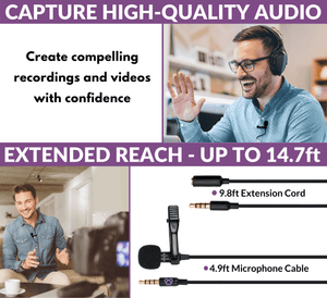 Purple Panda Lavalier Microphone Kit